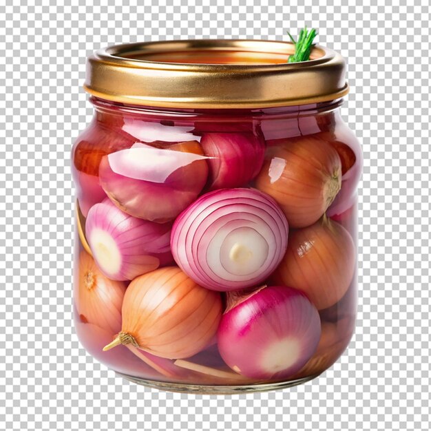 PSD onion pickled in a jar