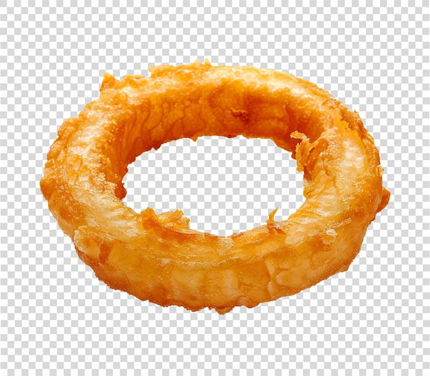 Onion ring isolated on transparent background