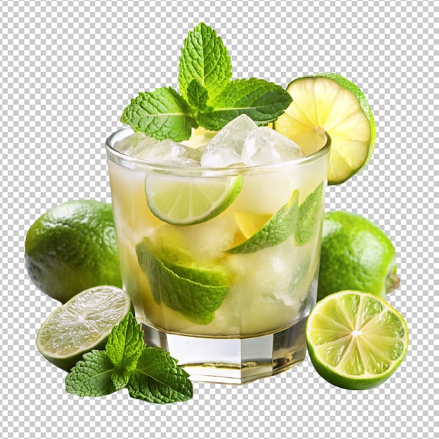 PSD onita cocktail fizzy drinks light rum caipirinha