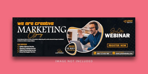 Online lecture business advertising digital marketing social media Instagram banner template