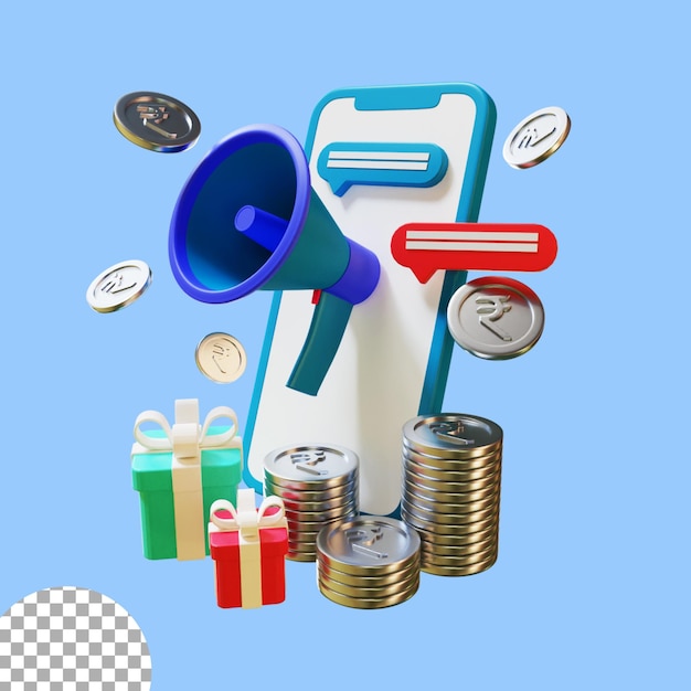 online marketing 3d icon