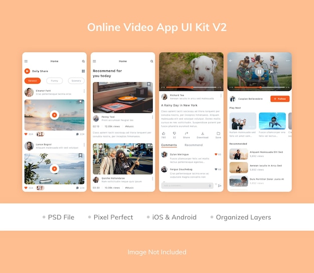 Online Video App UI Kit V2