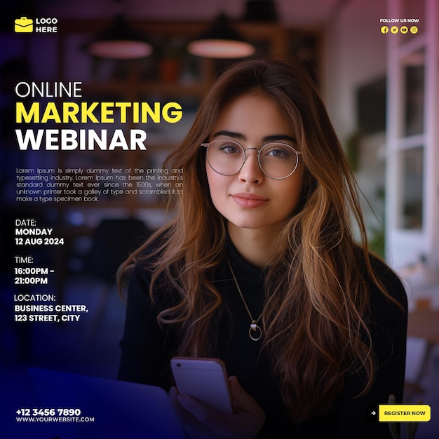 online webinar template