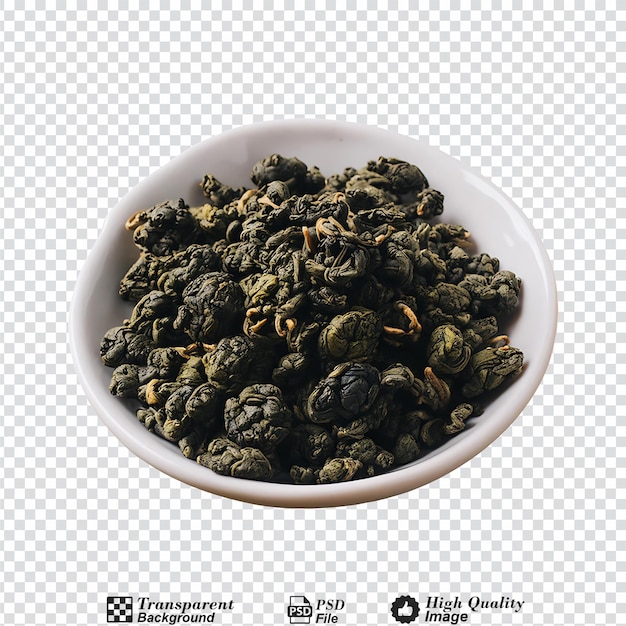 PSD oolong tea isolated on transparent background