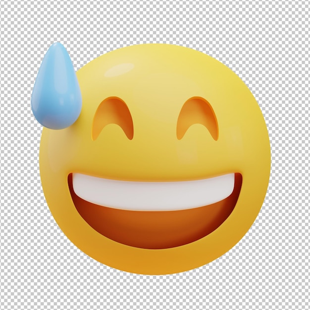 oops face emoji 3d illustration