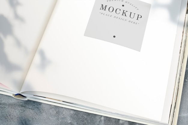 open book mockup