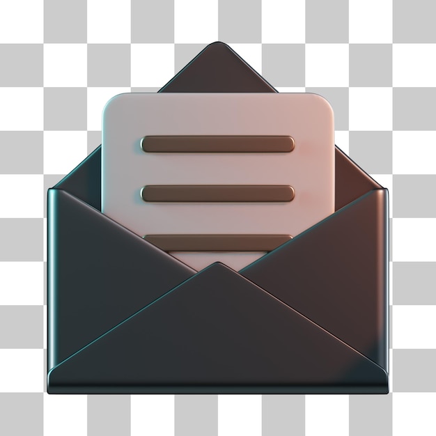 Open Mail 3D Icon