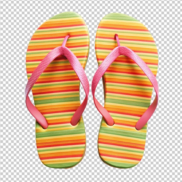 Open toe sandals on a transparent background