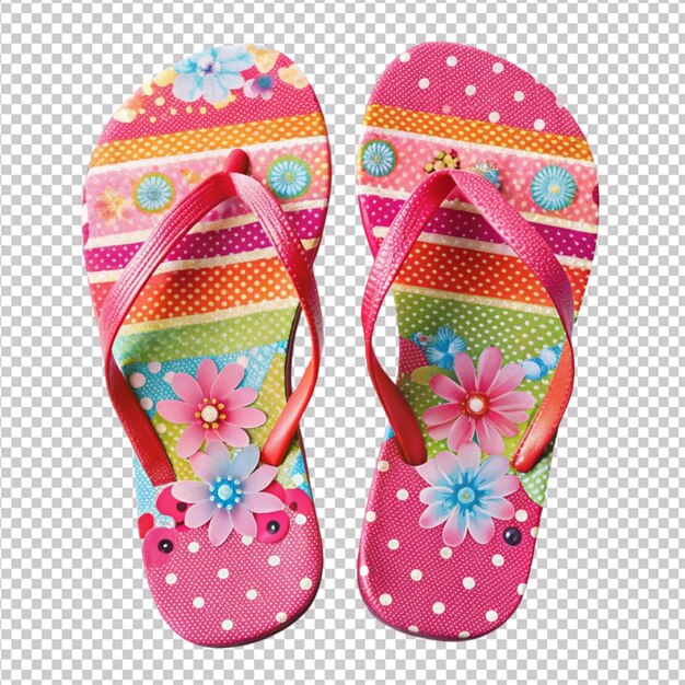 Open toe sandals on a transparent background