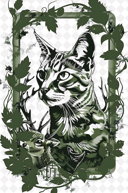 Open Up the Cat World by Personalized Cat PNG Image Designs for Decoration and Printing