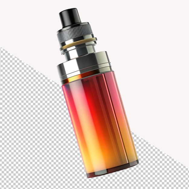 open vape bottle on transparent background