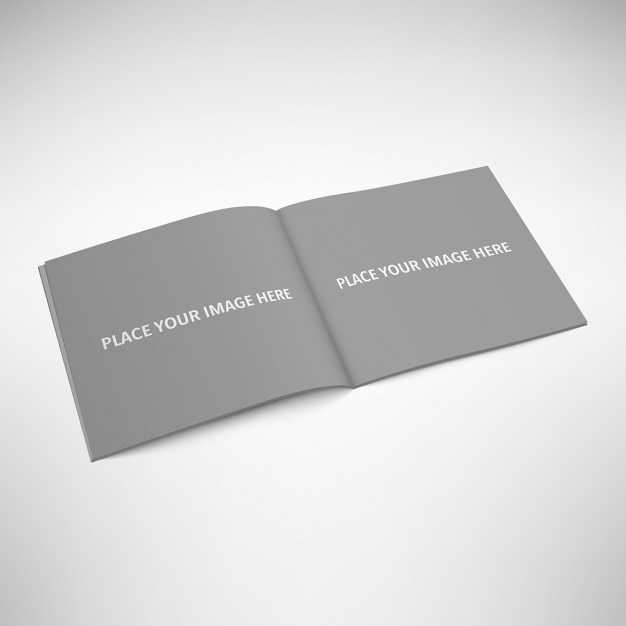 PSD opened book mock up