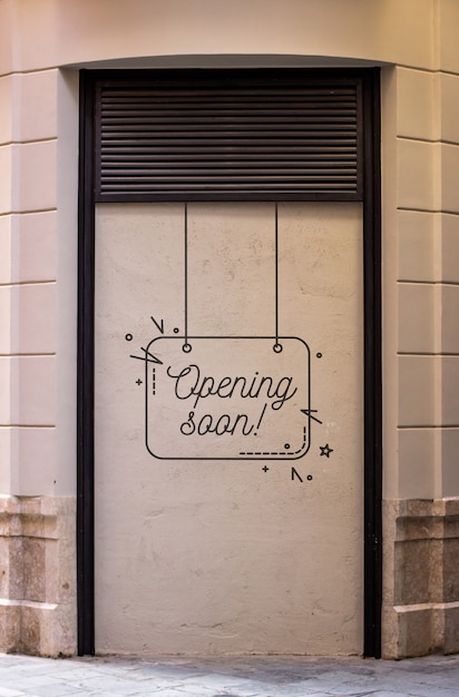 Openning soon store mockup