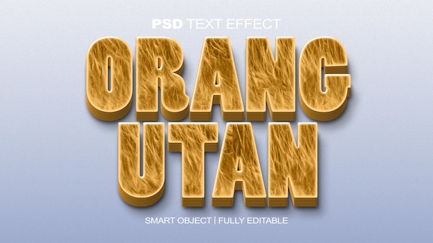 Orang Utan Text Effect