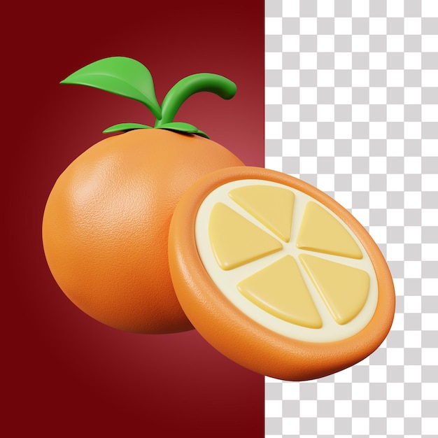 Orange 3D Icon