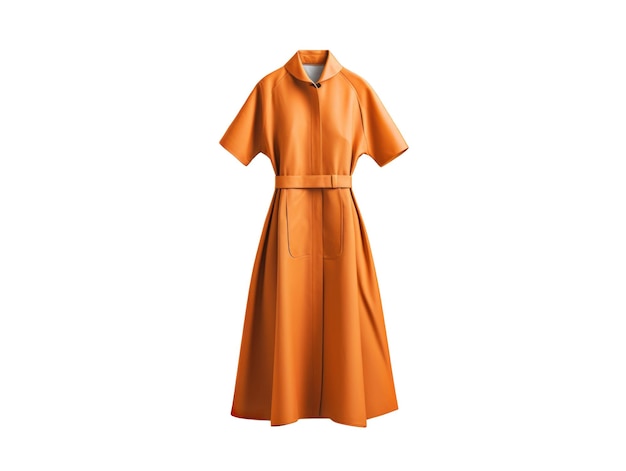 Orange dress isolated