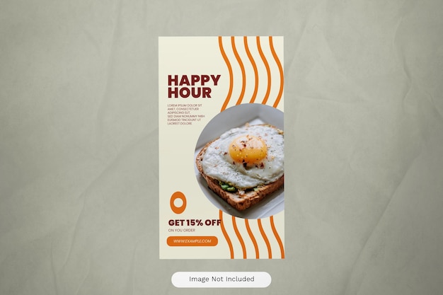 Orange Flat Design Food Promo Instagram Story 11