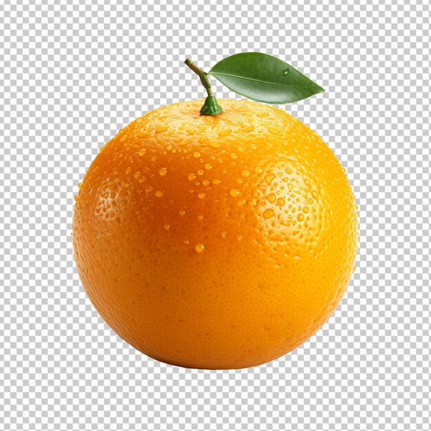 An Orange isolated on transparent background