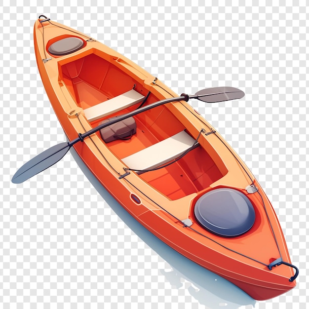 Orange Kayak on Water