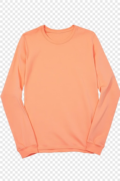 orange long sleeved shirt with a black zipper