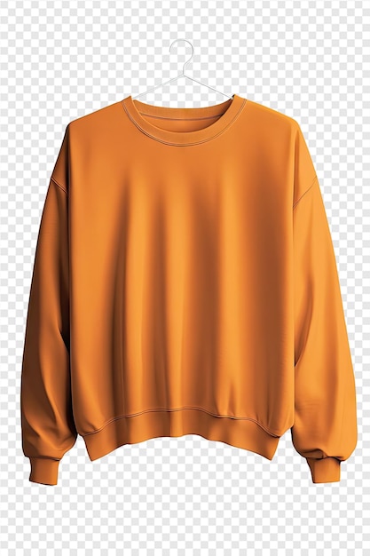 orange long sleeved shirt with a long sleeve