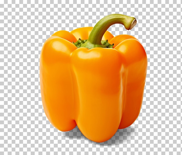 Orange pepper isolated on transparent background png psd