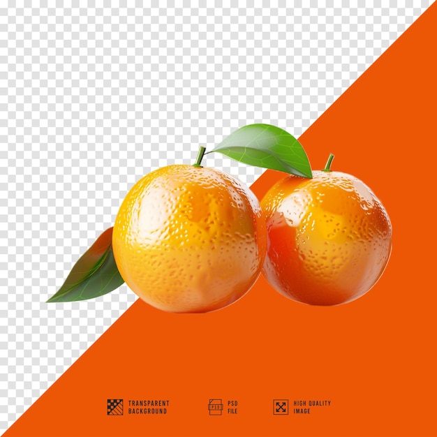 an orange and a picture of two oranges