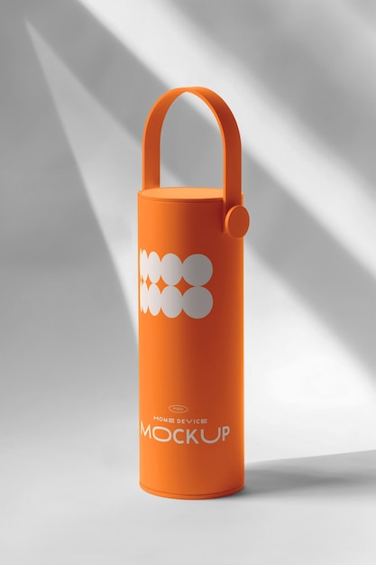 Orange product in studio mockup