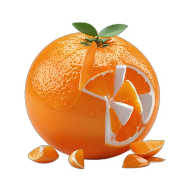 Orange PSD on a white background