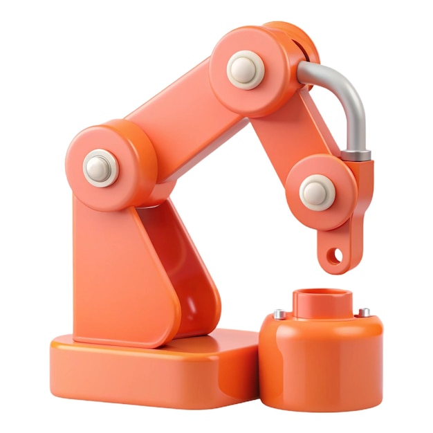 a orange robot made by a robot that says quot robot quot