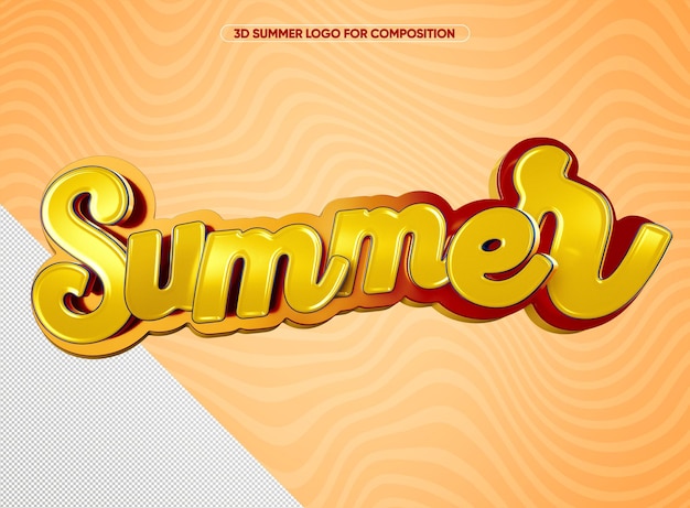 Orange Summer Logo for Sales