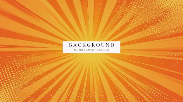 PSD orange sunburst pattern background psd