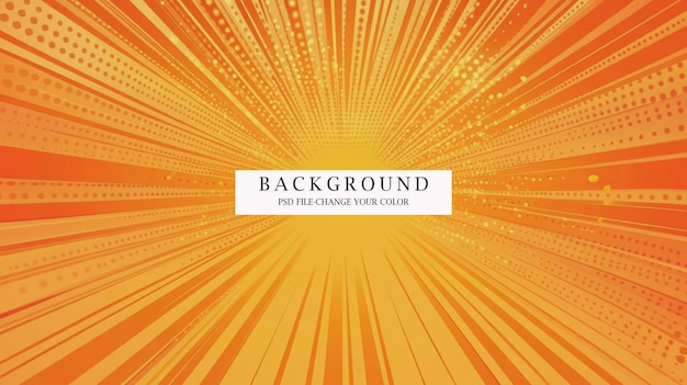 PSD orange sunburst pattern background psd