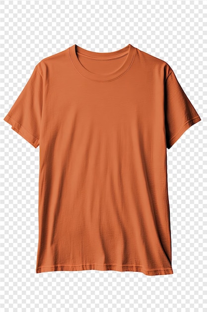 PSD orange t shirt with a white stripe