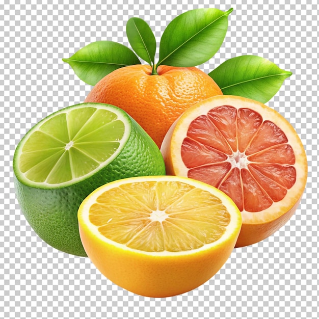 Orange on transparent background