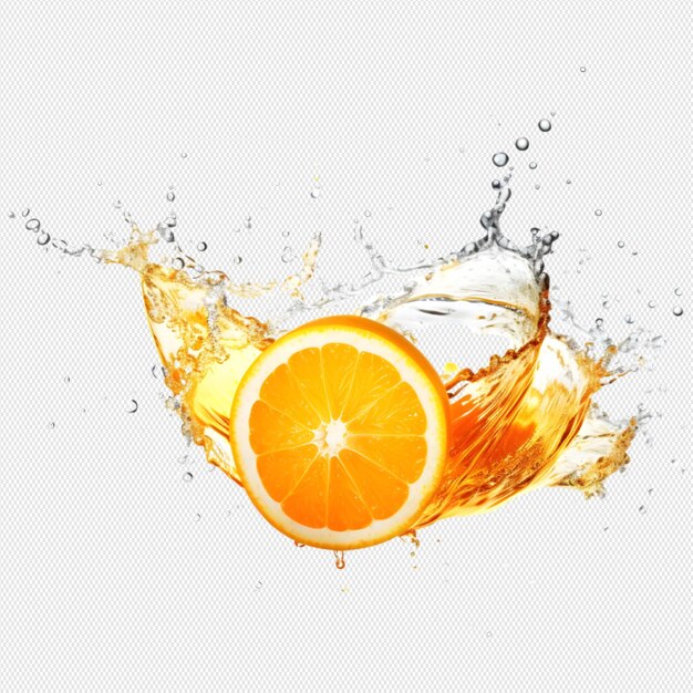 Orange with splash