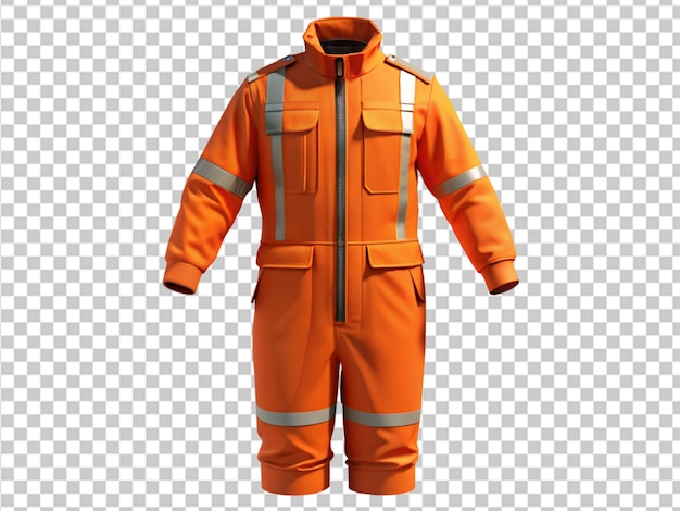 PSD orange workwear suit