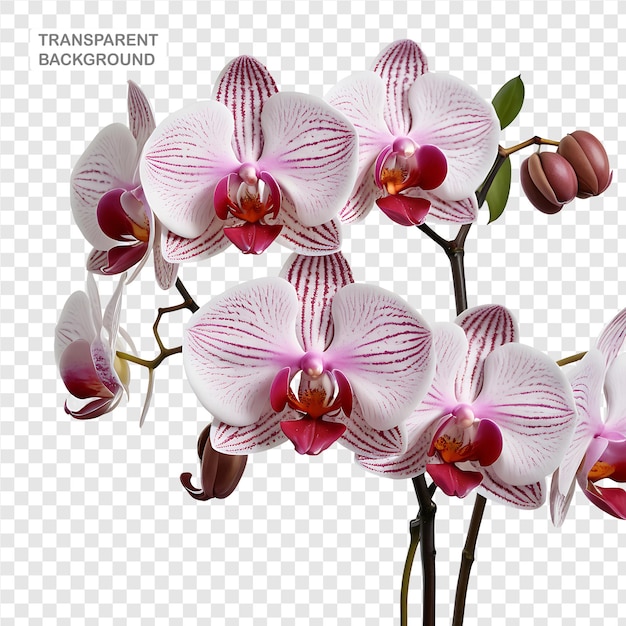 Orchid element in PNG format with transparent background