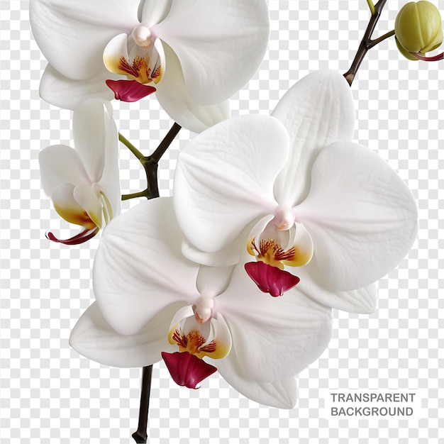 Orchid element in PNG format with transparent background