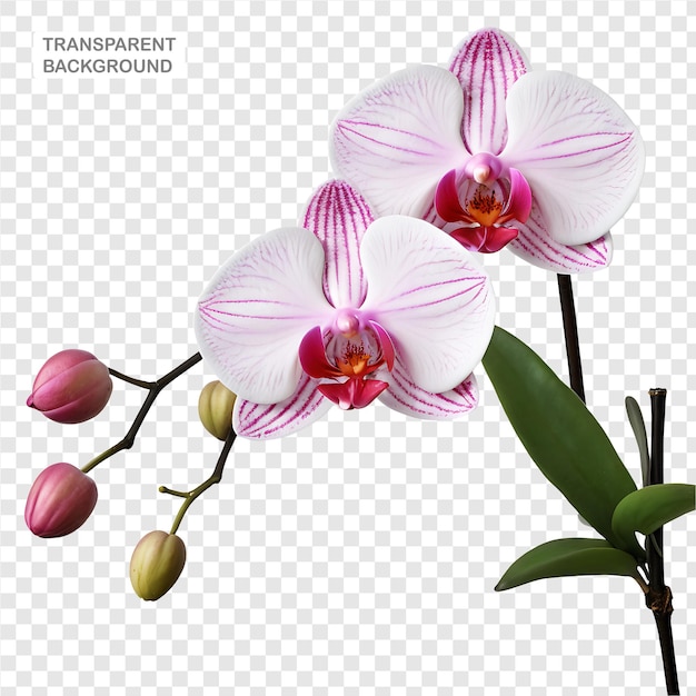 Orchid element in PNG format with transparent background