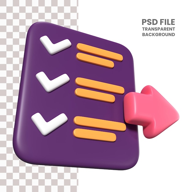 Order Checkout 3D Illustration Icon