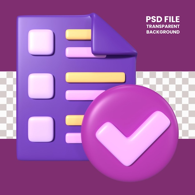 Order Checkout 3D Illustration Icon