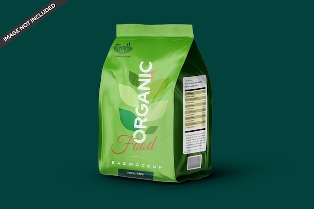 Organic Food Pouch Bag Mockup