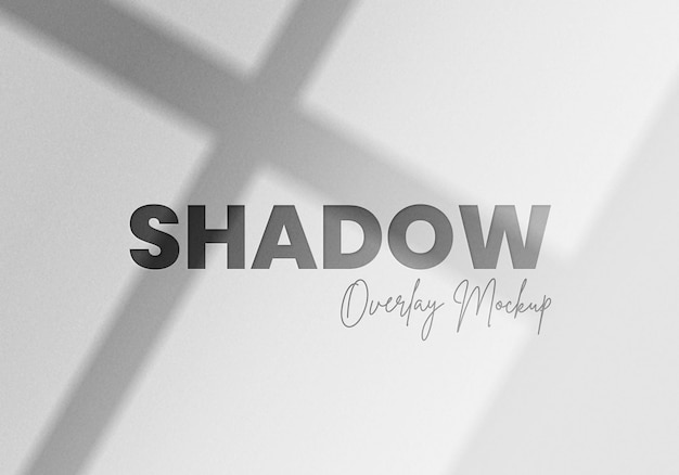 Organic shadow overlay mockup on textured surface background psd