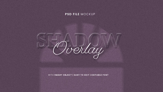 Organic shadow overlay mockup on textured surface background