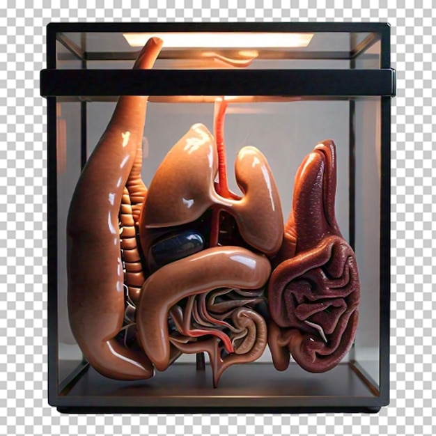 PSD organs donation concept doctor hand holding virtual donation word surrounded by human internal organ