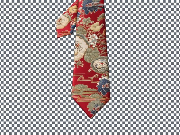 Oriental Silk Neckties isolated on Transparent background