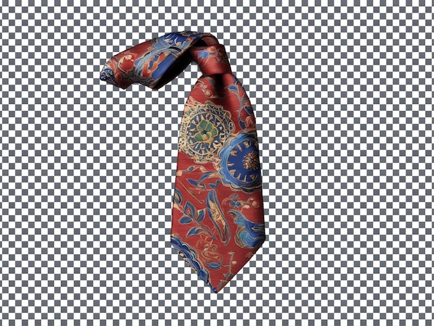 Oriental Silk Neckties isolated on Transparent background