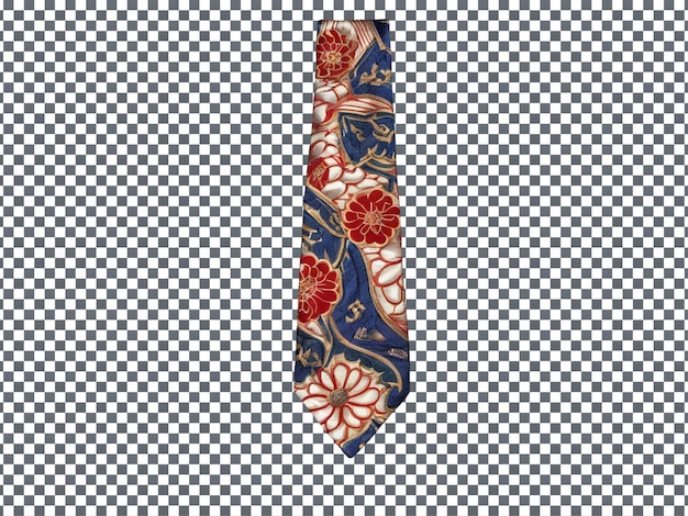 PSD oriental silk neckties isolated on transparent background