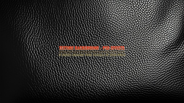 Original black leather texture background